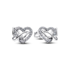 Hoa tai nụ bạc trái tim và cánh bướm tinh tế | Laviq Jewelry